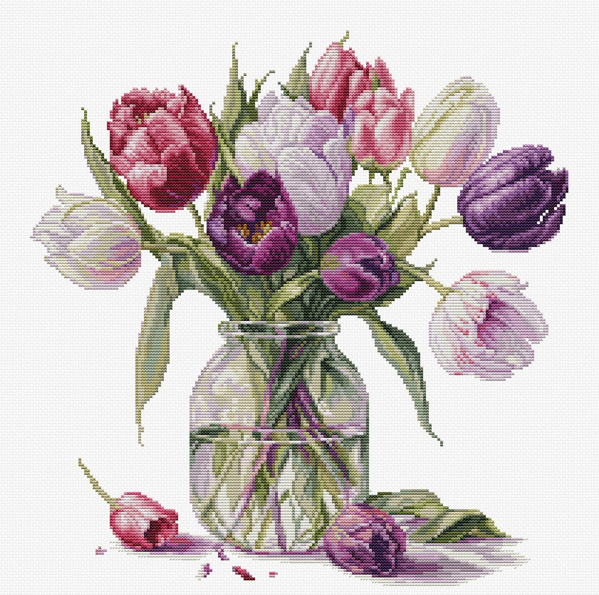 Cross Stitch Kit - Bouquet of Tulips - B7029 Luca-S