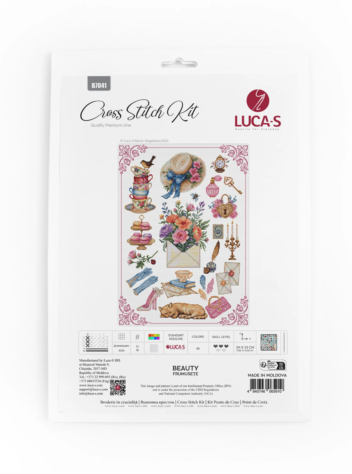 Cross Stitch Kit "Beauty" B7041 by Luca-S