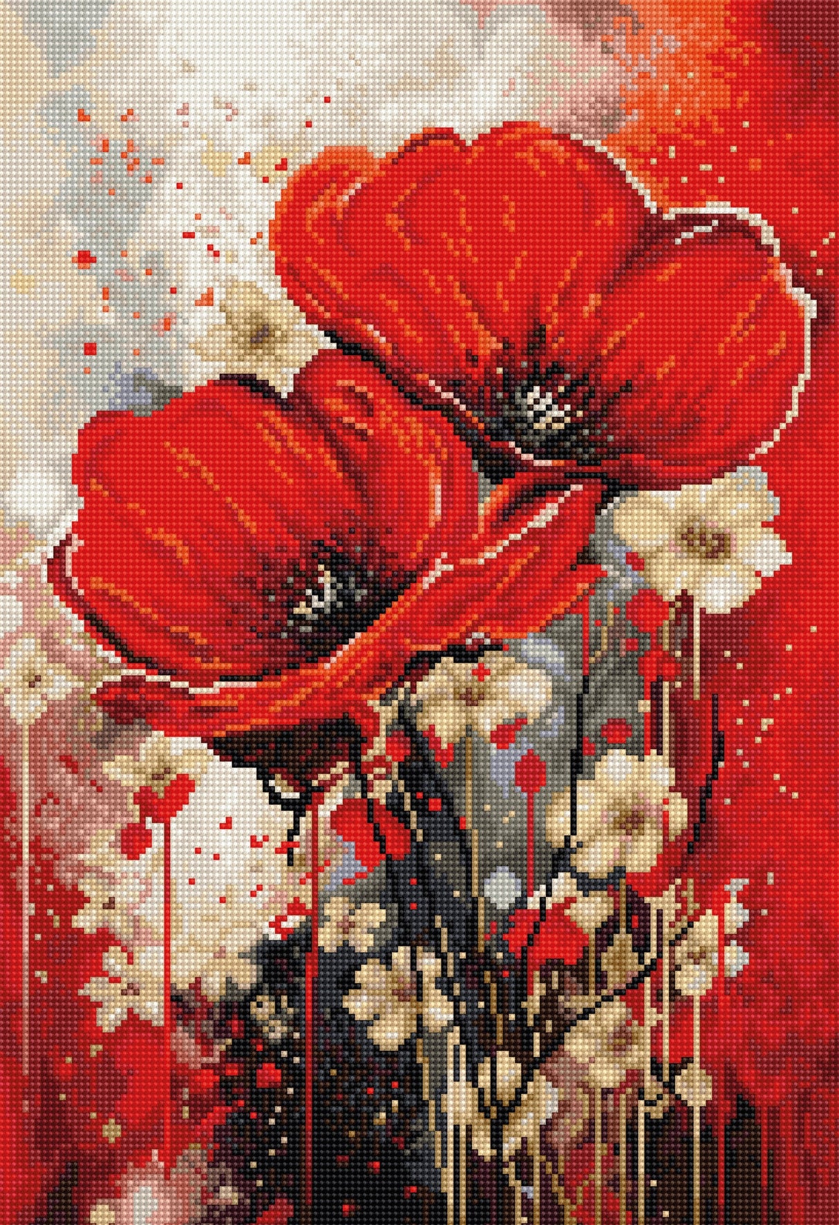 Kit de Punto de Cruz Luca-S - "The Dance of The Poppies" (B7046)