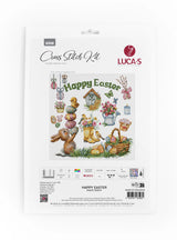 Kit de Punto de Cruz Luca-S - Happy Easter, B7048