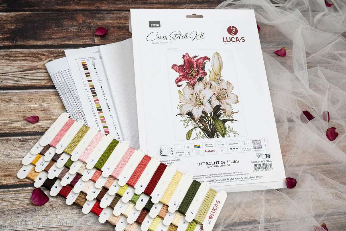 Kit de Punto de Cruz Luca-S - The Scent of Lilies B7054