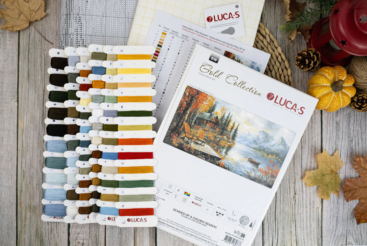 Kit de Punto de Cruz Luca-S GOLD – Echoes of a Golden Season B716