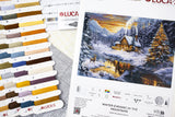Kit de Punto de Cruz Luca-S GOLD - Winter Evening in the Mountains B721
