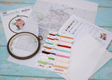 Cross Stitch Kit with Hoop Included - Cherry Ice Cream Luca-S, BC104