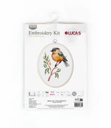 Cross stitch kit with hoop included Luca-S - Bird on the branch, BC106