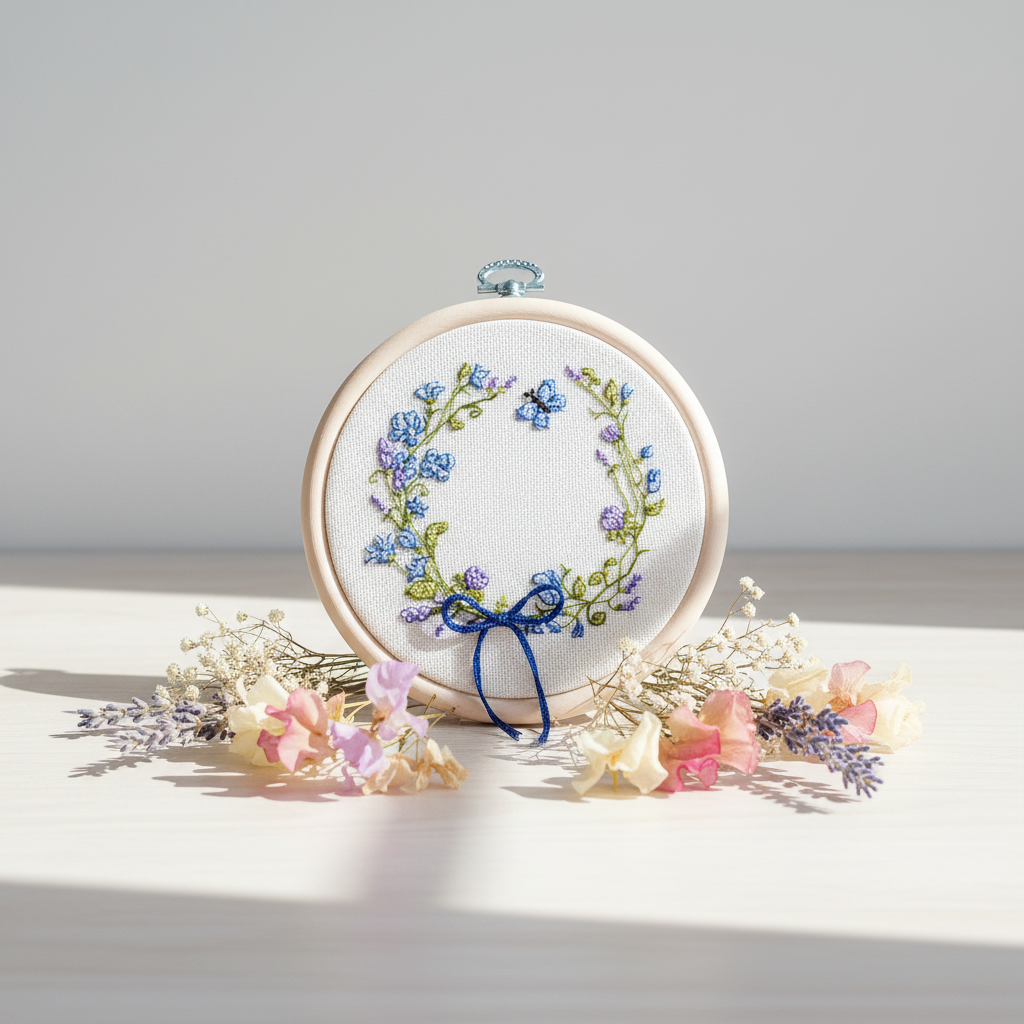 Kreuzstich-Set Luca-S BC108 Spring Rebirth mit Stickrahmen