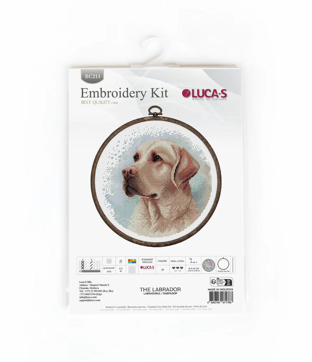 Cross Stitch Kit - The Labrador - BC211 Luca-S