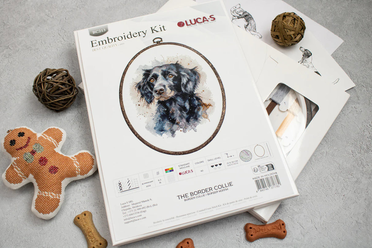 Cross Stitch Kit - The Border Collie - BC213 Luca-S