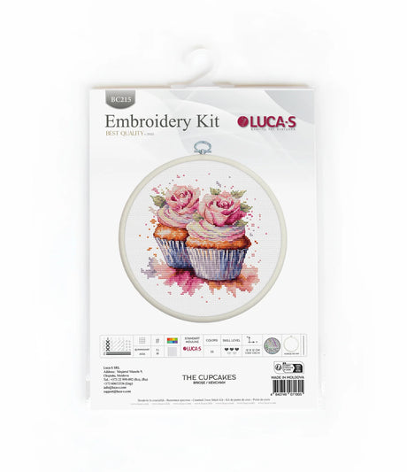 Kit de Punto de Cruz - Los Cupcakes - BC215 Luca-S