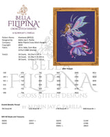 Anemone - Bella Filipina - Esquema punto de cruz BF013