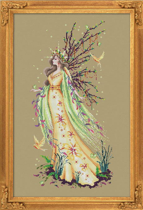 Gaia, the Earth Goddess - Bella Filipina - Cross stitch chart BF017