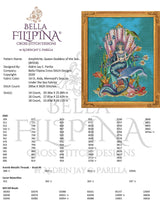 Amphitrite, Queen Goddess of the - Bella Filipina - Esquema punto de cruz BF018