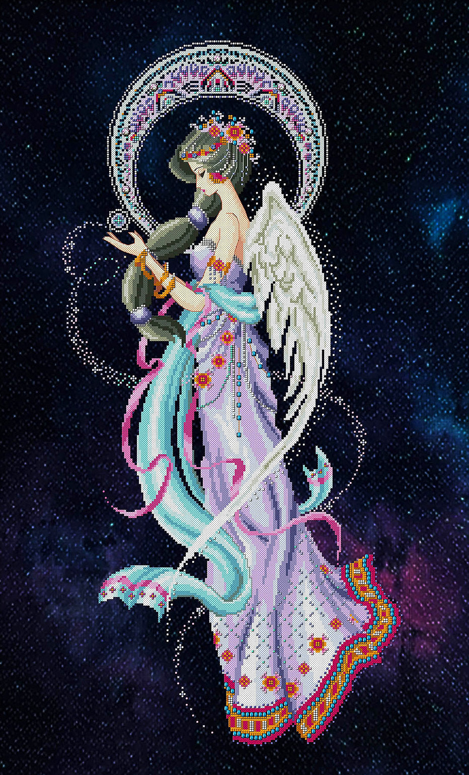 Mayari, Deity of the Moon - Bella Filipina - Cross stitch chart BF020
