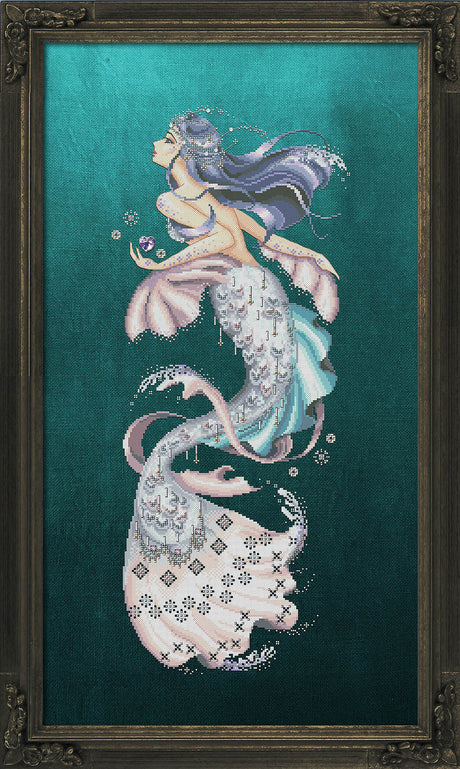 Crystal Mermaid Aquabella - Bella Filipina - Esquema punto de cruz BF034