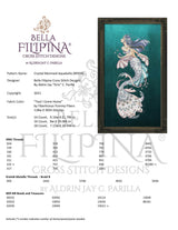 Crystal Mermaid Aquabella - Bella Filipina - Grille de point de croix BF034