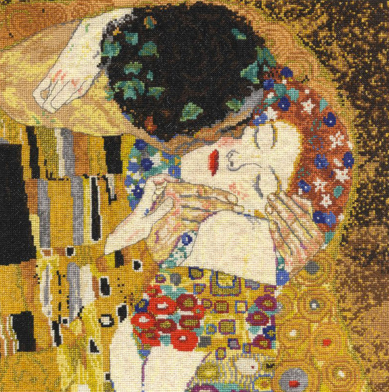 Kit au point de croix "Le Baiser" de Gustav Klimt - DMC BK1811