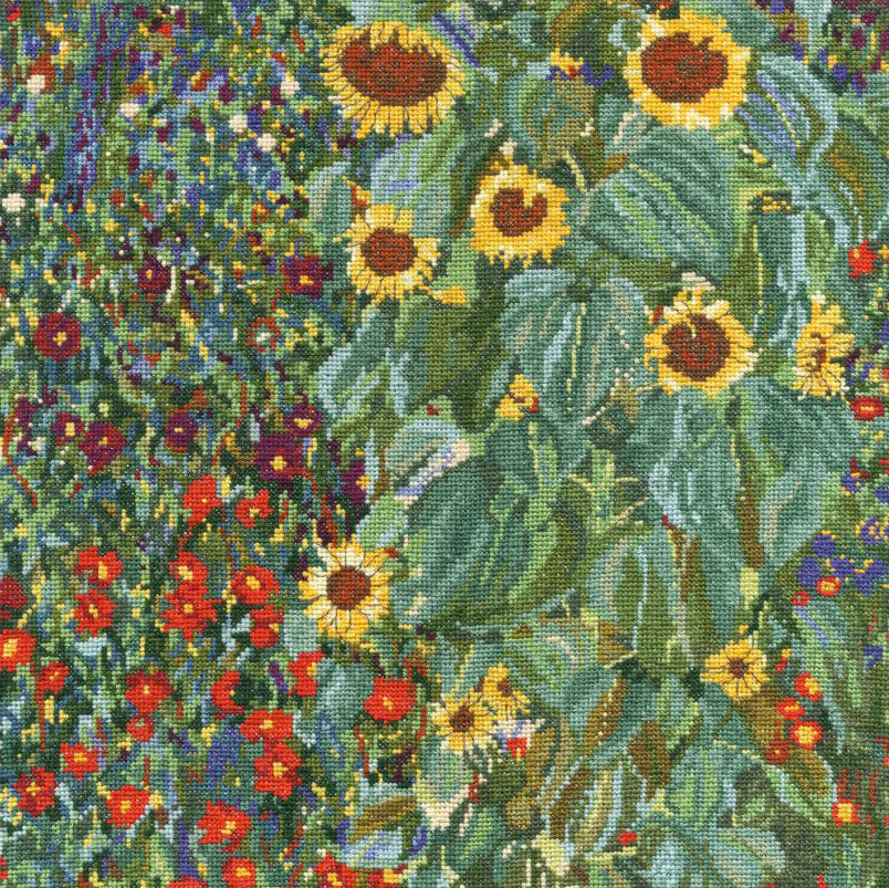 DMC Cross Stitch Kit "Garden with Sunflowers" BK1812