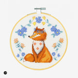 Adorable Fox DMC cross stitch kit to decorate children's rooms