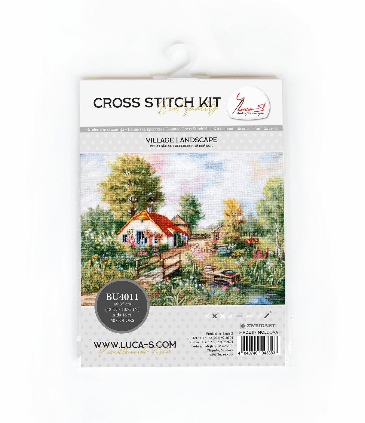 Village landscape - BU4011 Luca-S - Cross Stitch Kit