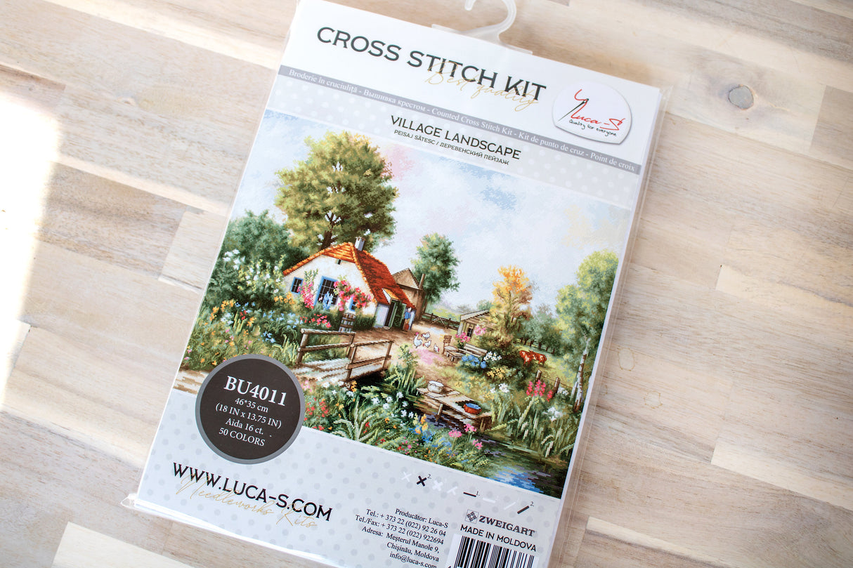 Village landscape - BU4011 Luca-S - Cross Stitch Kit