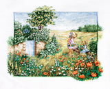 Paysage avec coquelicots - BU4013 Luca-S - Kit de point de croix