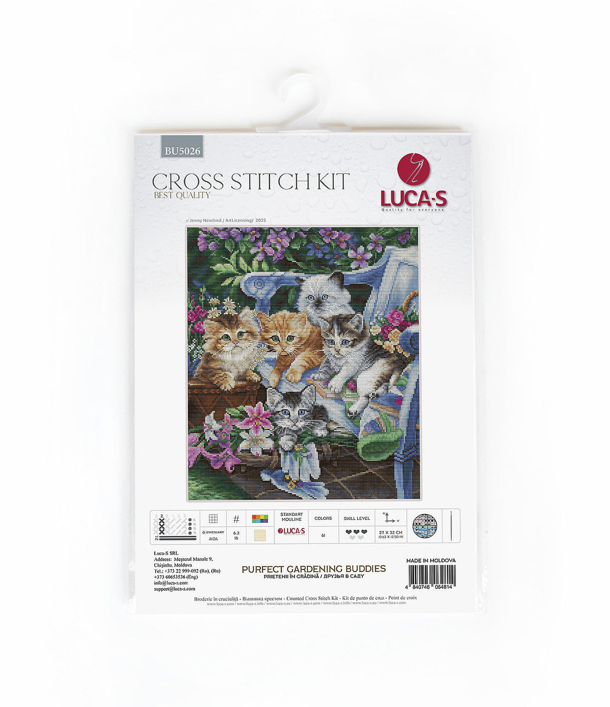 Kit de point de croix - Purfect Gardening Buddies - BU5026 Luca-S