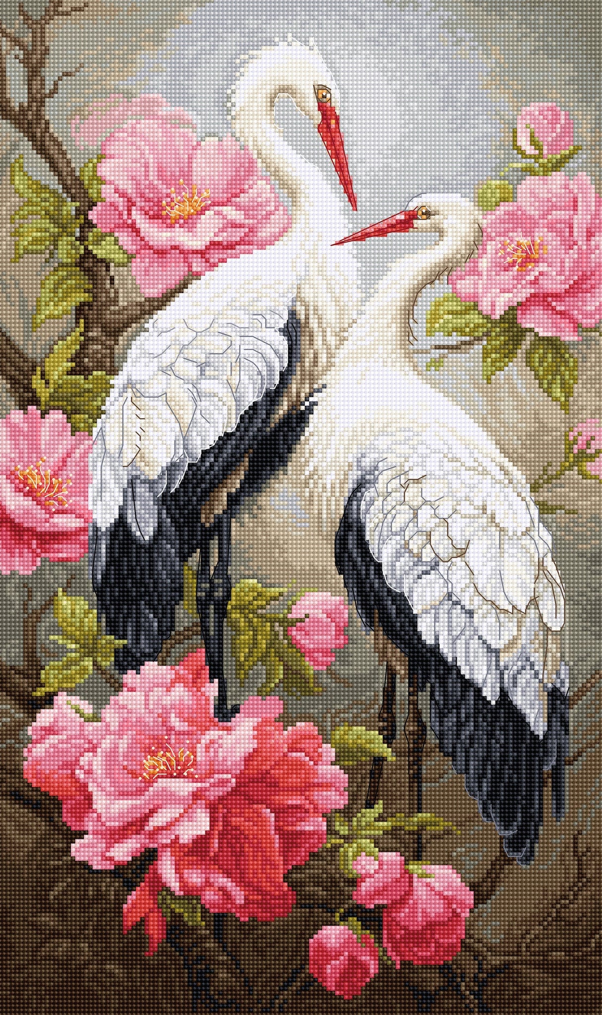 Luca-S Cross Stitch Kit 'Guests of Spring', Model BU5042