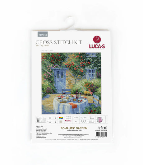 Kit de point de croix Luca-S - « Jardin romantique », BU5055