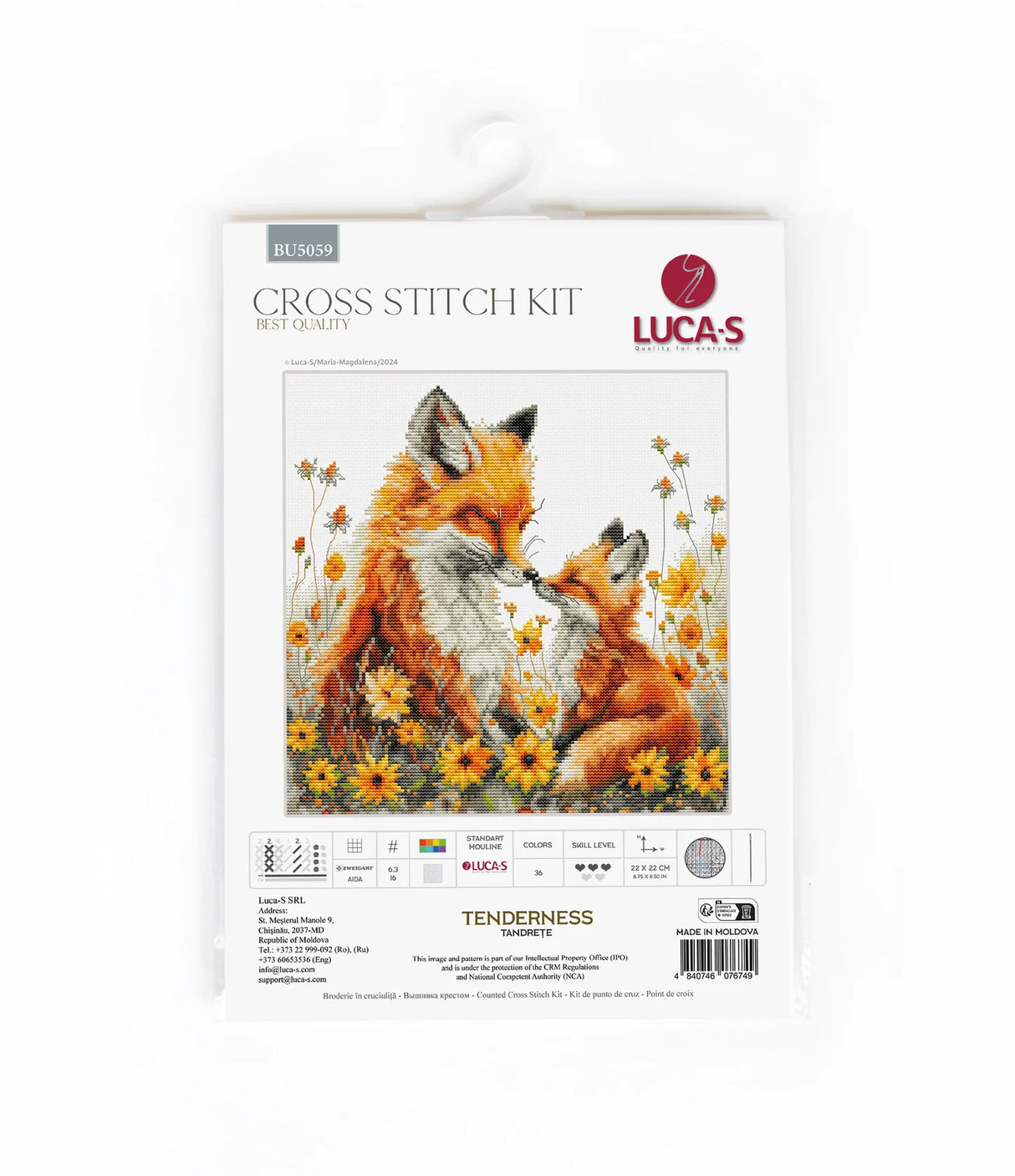 Luca-S Cross Stitch Kit - Tenderness, BU5059
