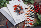 Cross Stitch Kit - "The Girl With Poppies" by Luca-S, BU5063