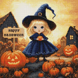 Kit de Punto de Cruz Contado Luca-S - Happy Halloween, BU5069