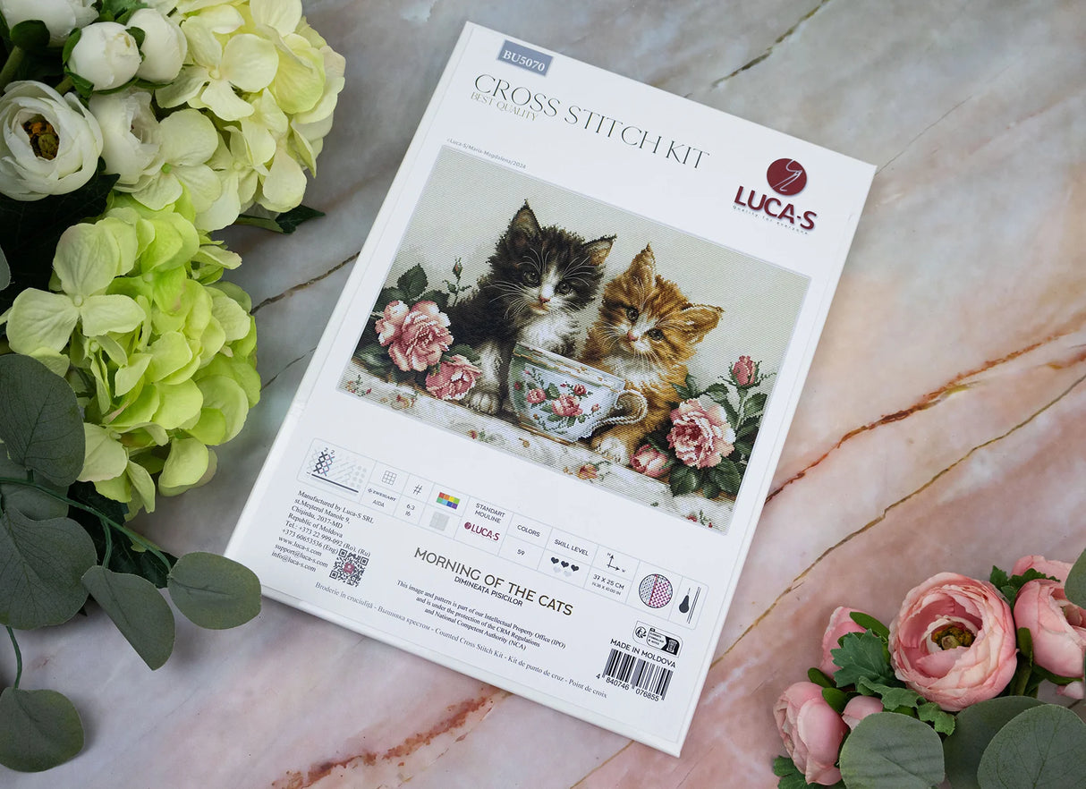 Kit de Punto de Cruz Contado - Morning of the Cats, BU5070