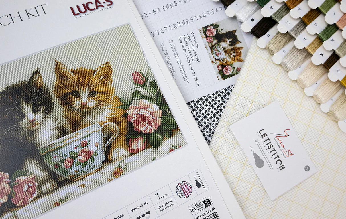Kit de Punto de Cruz Contado - Morning of the Cats, BU5070