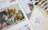 Kit de Punto de Cruz Contado - Morning of the Cats, BU5070