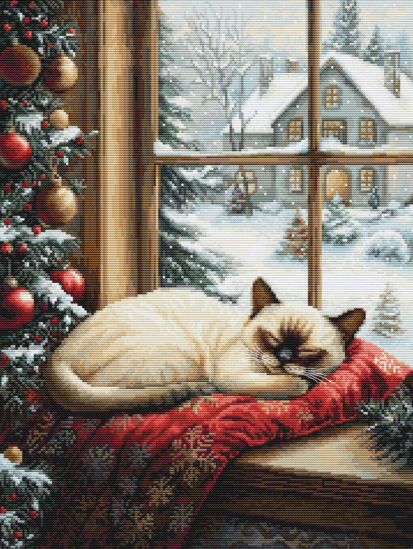 Kreuzstich-Set Luca-S - "The Winter Sleep" (BU5074)