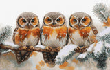 Kit de Punto de Cruz Luca-S - "Owls in The Silence of Winter" (BU5077)