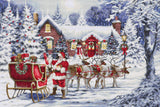 Cross Stitch Kit "Santa's Visit" – Luca-S BU5084