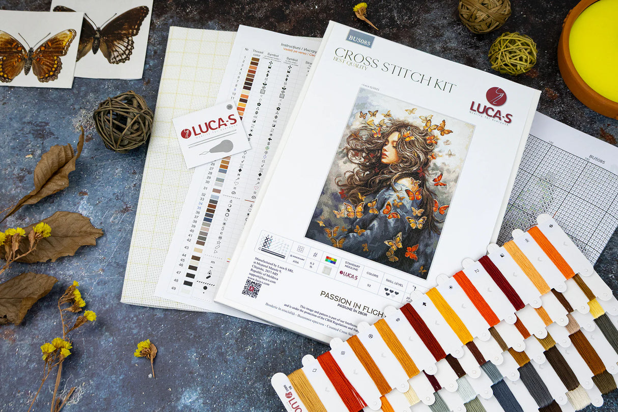 Kit de Punto de Cruz "Pasión en Vuelo" – Luca-S BU5085