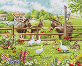 Kit de Punto de Cruz "El Patio de los Burros" – Luca-S BU5087