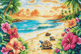Kit de broderie au point de croix Luca-S – Été tropical BU5089