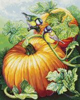 Kit de Punto de Cruz Luca-S - Birdies On Pumpkin BU5094