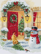 Kit de point de croix Luca-S – Joie des chiots, BU5097