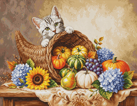 Kit de punto de cruz Luca-S BU5113 Autumn Harvest