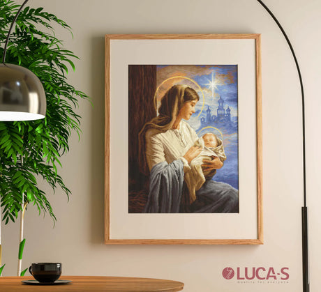Saint Mary and Child Cross Stitch Kit - B617 Luca-S GOLD