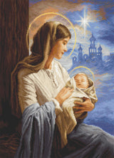Kit de point de croix Sainte Marie et l'Enfant - B617 Luca-S GOLD