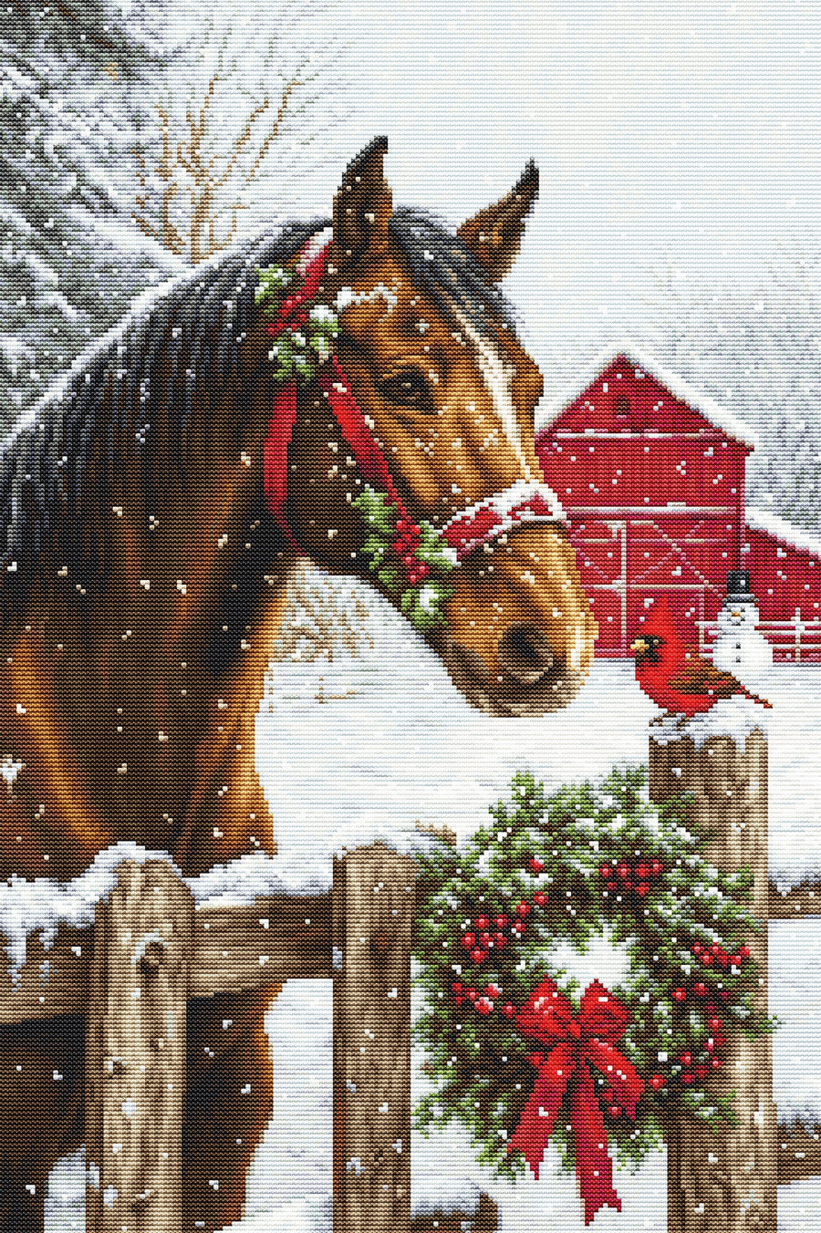 Kreuzstich-Set Luca-S GOLD - "Holiday Magic" (B710)
