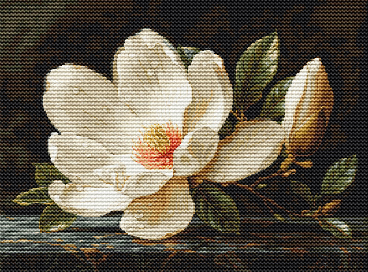 Luca-S GOLD Cross Stitch Kit – The Magnolia Dew, B713