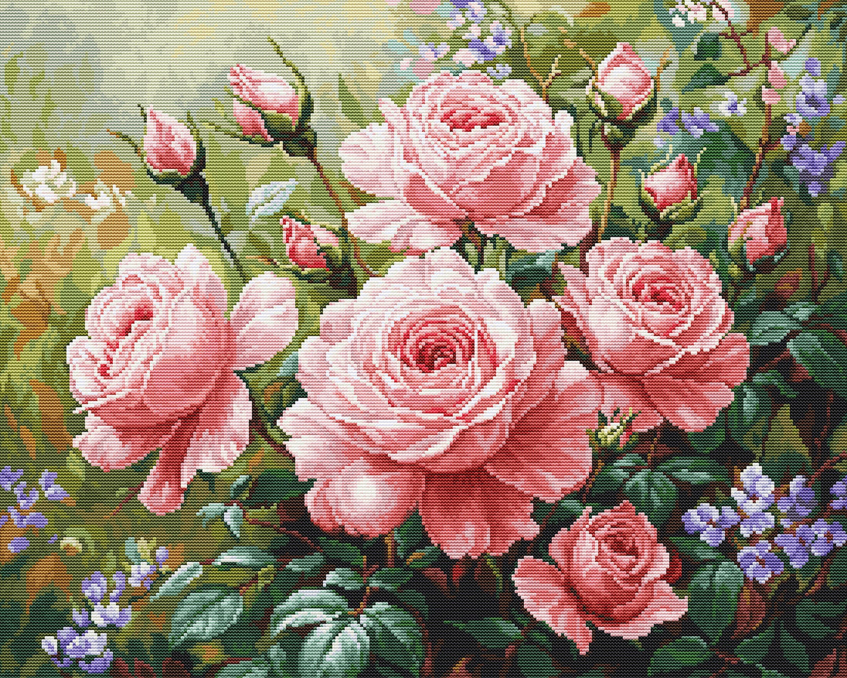 Cross Stitch Kit "The Rose Garden" – Luca-S GOLD B717