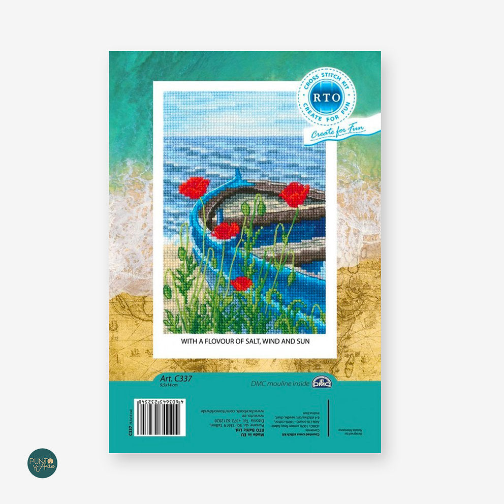 Kit de Punto de Cruz RTO Amapolas – C337 - imagen 2