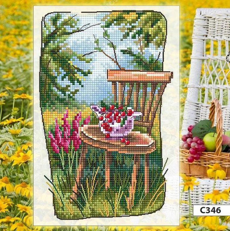 Kit de Punto de Cruz RTO El viejo jardín de la abuela – C346 - imagen 2